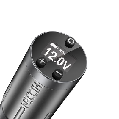 Favvosee HIDDEN Matte Silver Wireless Tattoo Pen Machine