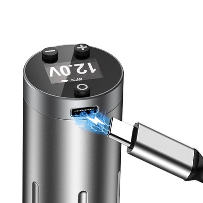 Favvosee HIDDEN Matte Silver Wireless Tattoo Pen Machine